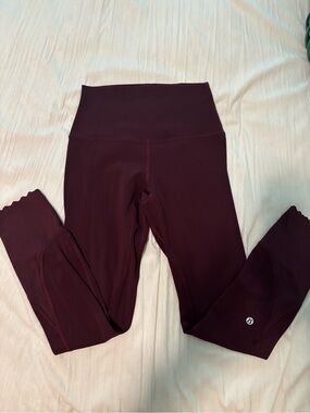 Lululemon scalloped hem align legging